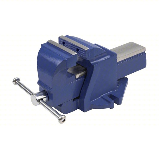 [814KN0] PALMGREN Bench Vise: Covered, 5 in Jaw Face Wd, 5 in Max Jaw Opening, 2 7/8 in Throat Dp, Knurled