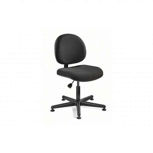 [4GJJ5] BEVCO Office Chair: Lexington Value-Line, Black, Fabric Material, 15 in Back Ht, 18 in Seat Wd