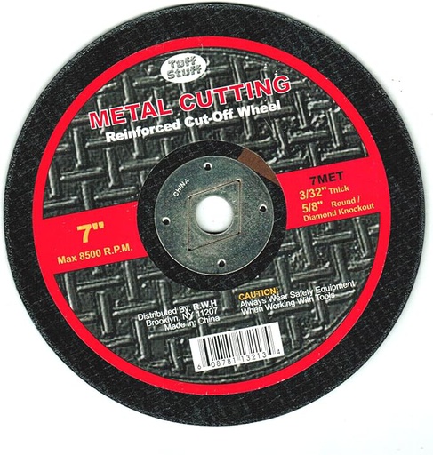 [Milwaukee:49-94-7050] 7" x 3/32" x 5/8" Cut-Off Wheel (Type 1)